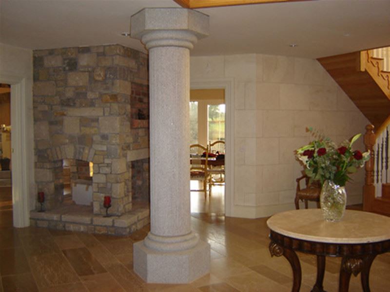 circular granite table top